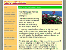 Tablet Screenshot of mortgagesinmexico.com